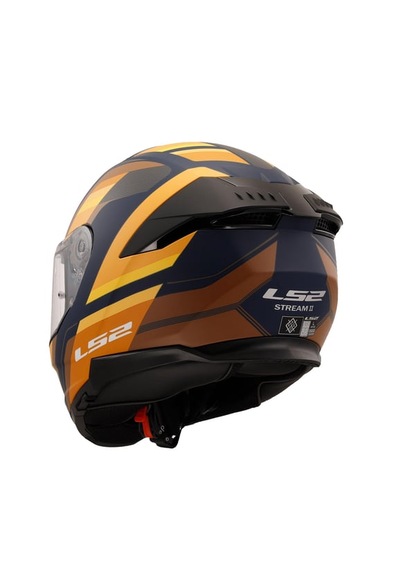 Stream 2 Mat Blue Orange Fullface Kask Mavi - Turuncu