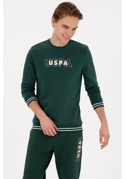 U.S. Polo Assn. U.s. Polo Assn. Erkek Koyu Yeşil Sweatshirt 50316372-vr079 Koyu Yesıl