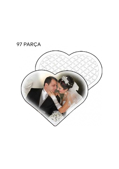Kişiye Özel Kalp Puzzle 97 Parça Hk2751