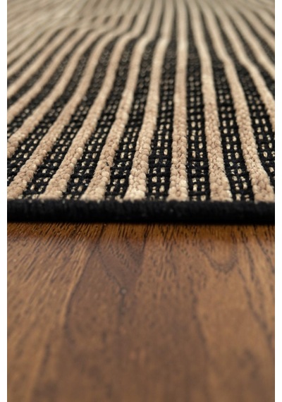 Vivanni Home Şönil Kilim Salon Oturma Çocuk Odası Banyo Halısı Mutfak Halısı Balkon Halısı Yıkanabilir Kaymaz Tabanlı Yolluk Çizgili Bej