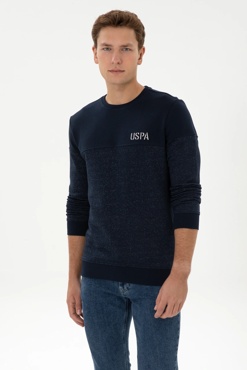 U.S. Polo Assn. Erkek Regular Fit Bisiklet Yaka Lacivert Sweatshirt 50316380-VR033