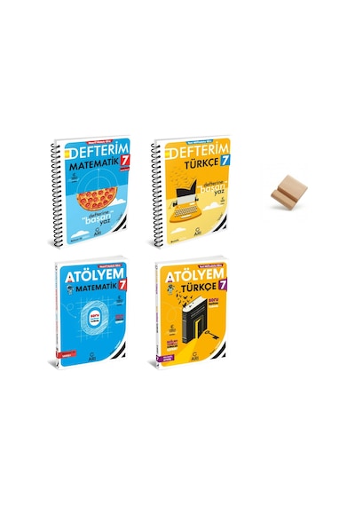 Arı 7. Sınıf 2027 Maarif Matematik Ve Türkçe 4lü Set Defterim + Atölyem + Telefon Standı