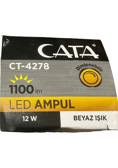 Cata Ct-4278 12w 6400k Beyaz Işık Dimlenebilir E27 Duylu Led Ampul