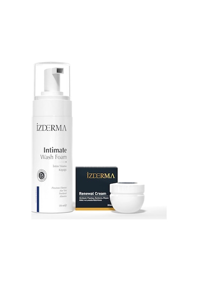 İzderma Cosmetic Renewal Cream Ve İntim Yıkama Köpüğü Seti