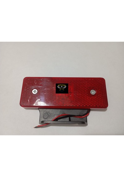 Motosiklet Kırmızı 4 Ledli Reflektör 2 Kablolu Montaj Ayaklı 11cm