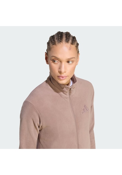 Adidas Terrex Multi Essentials Full Zip Kadın Polar Ceket Ky9854 Kahverengi