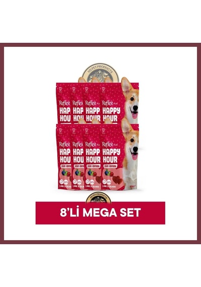 Reflex Plus Happy Hour Love Edition Köpek Ödül Maması Seti 8x60 Gr Shn0720