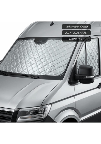 Motokaravan Ön Ve Yan Camlar İçin Isı Yalıtım Güneşlik Volkswagen Crafter