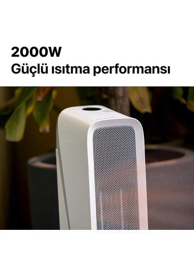 Tr Fanlı Isıtıcı 2000w Akıllı Isıtıcı Wi-fi Mobil Kontrollü Kule Tipi Ptc Seramik Çocuk Kilidi Ve Devrilme Ko