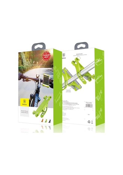 Baseus Miracle Bicycle Mounts Bisiklet Motosiklet Telefon Tutucu (475035093)-Siyah