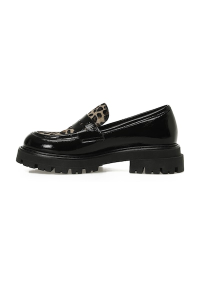Nine West Raquel5 5pr Leopar Kadın Loafer 000000000102034096 Kahverengi