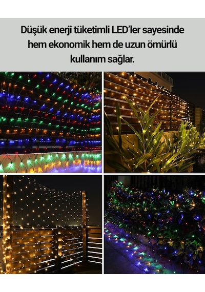 Dekoratif Led Çelenk Işık 8 Farklı Aydınlatma Modu 399832