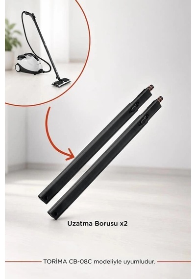 Premium Torima Buharlı Temizleyici Uzatma Borusu Cb08c Ek Parça Buhar Elemanı Makine Gereci