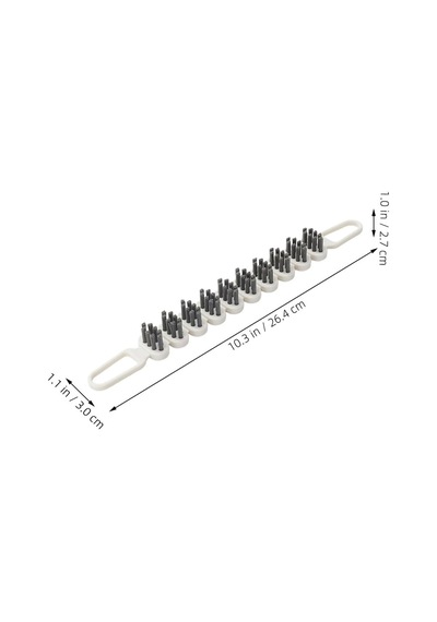 Kyrotech 2'li 360 Bükülebilir Aralık Temizleme Fırçası, 26,5 Cm Esnek Saplı Kavisli Yüzey Temizleyici, Askı Delikli Çok Amaçlı Mutfak Banyo Lavabo Temizlik Fırçası