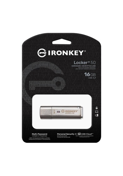 Kingston Ironkey Locker+50 KLP50/16GB 16 GB USB 3.2 Flash Bellek