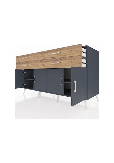Kronos Konsol 2 Raflı 4 Çekmeceli 8 Kapaklı 176x59x99 Antrasit-an Antrasit-antrasit/çam Kronos Konsol 2 Raflı 4 Çekmeceli 8 Kapaklı 176x59x99 Antrasit-an Antrasit-antrasit/çam