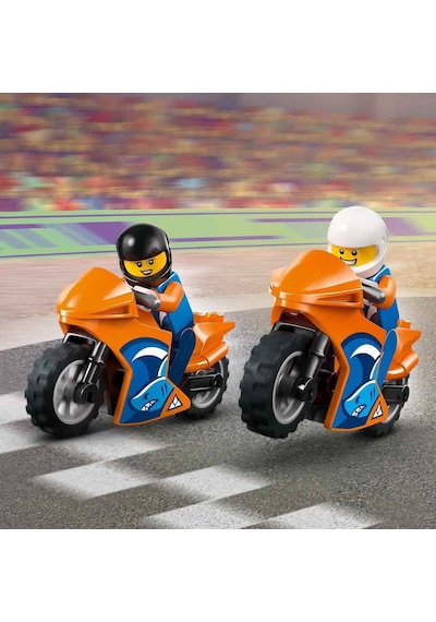 Lego City Motosiklet Taşıyıcı - Oyuncak Araç Yapım Seti - Açık Kasa Kamyon - 2 Minifigür - 60491
