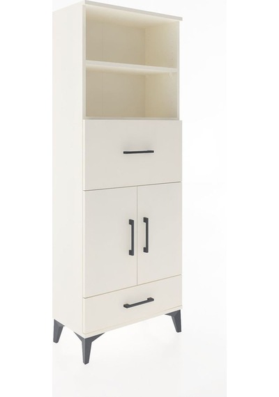 Arges Dolap 4 Raflı 2 Çekmeceli 2 Kapaklı 60x30x163 Aytaşı-ay... Aytaşı