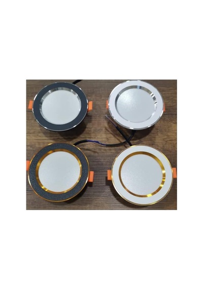 Tr 7 W 3 Renk Yanan Sıvaaltı Cob Led Beyaz-krom Kasa Spot Gömme Tavan Armatürü Genel