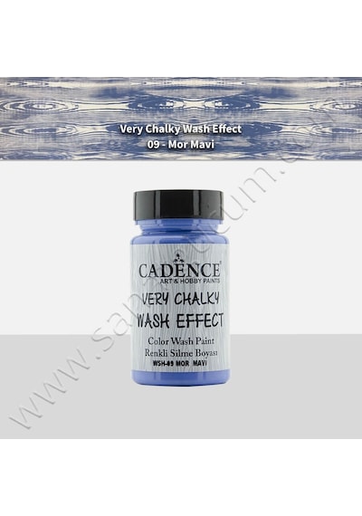 Cadence Very Chalky Wash Effect Boyası 90 Ml. Wsh-09 Çelik Mavi