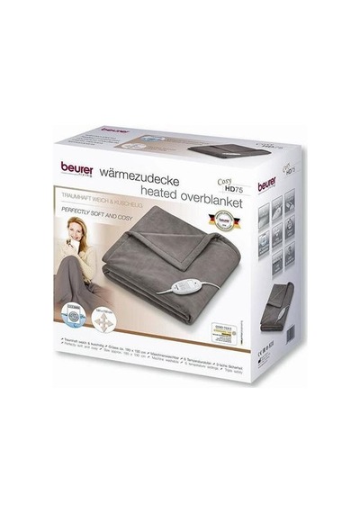Beurer Hd 75 Cosy Elektrikli Battaniye Çift Kişilik 180 x 130 CM Kahverengi