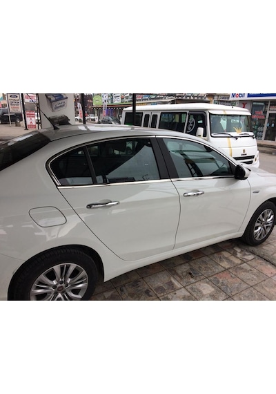 Fiat Egea Cam Çıtası Komple Set Çerçevesi Kromu Nikelajı 8 Parça