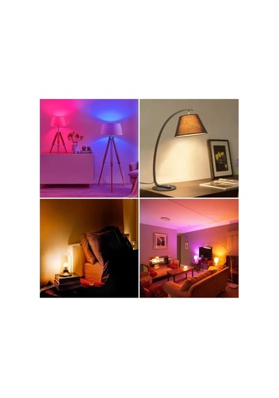 Ct-4058 9w Rgb-w Led Ampul Uzaktan Kumandalı 64 Renk E27 Duy Renk Değiştiren Led Ampul 7 Metre Algılama Mesafeli