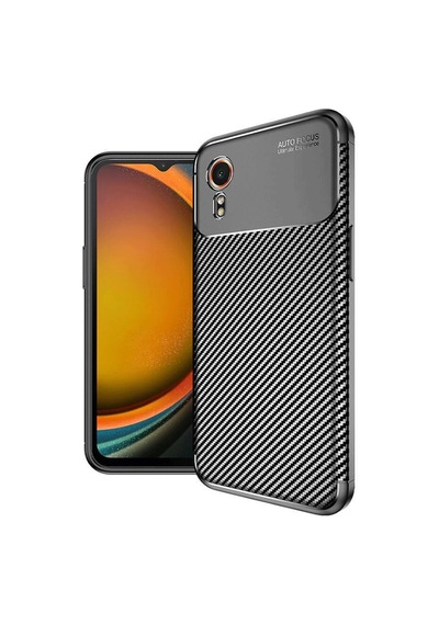 Galaxy Xcover 7 Kılıf Auto Focus Karbon Kapak - Siyah