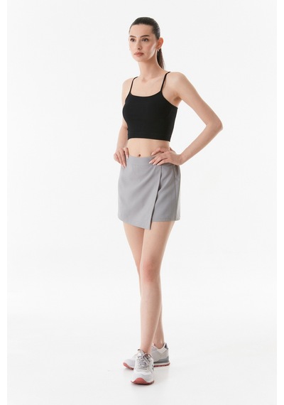 Fullamoda Fitilli İp Askılı Crop Büstiyer 24ygb650211071-siyah 24YGB650211071-Siyah