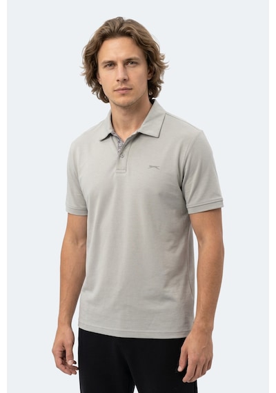 Slazenger Zodıacs Erkek Polo Yaka Gri Tişört