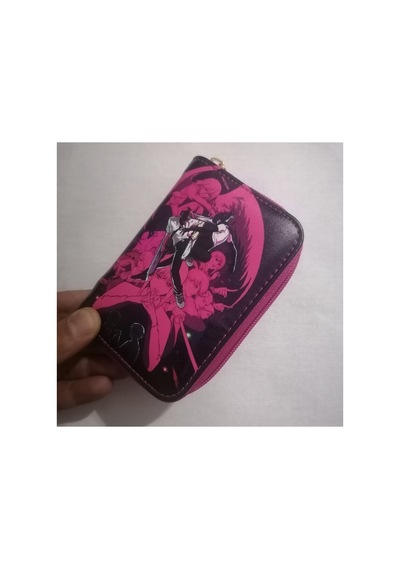 Owlbag Company Owl Bag Chainsaw Man Desenli Tasarım Suni Deri Cüzdan Çok Renkli