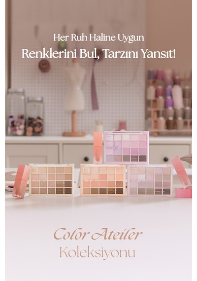 Dasique Mat Ve Işıltılı Tonlardan Oluşan 20 Renkli Far Paleti Mood Shadow Palette 01 Warm Basic 01 Warm Basic
