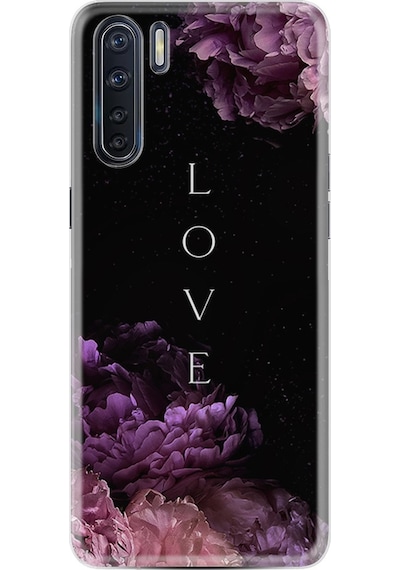 Oppo A91 Kılıf Silikon Love Flow 1664