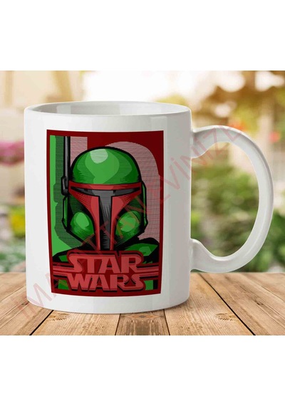 Bobba Fett Bounty Hunter Star Wars Baskılı Seramik Kupa Bardak