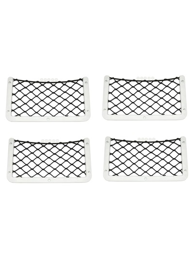 4 Adet Fileli Ceplik. Tekne Ve Karavan File Ceplik. 14x30cm