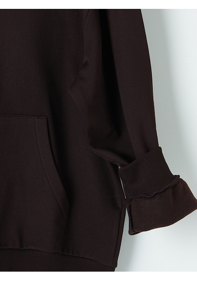 LC Waikiki Lc Waıkıkı Kahverengi Kanguru Cepli Erkek Hoodie