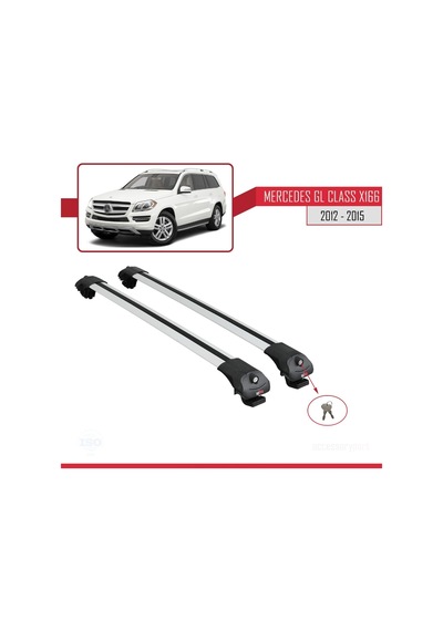 Mercedes Gl Class X166 2012-2015 Arası İle Uyumlu Ace-1 Ara Atkı Tavan Barı Gri