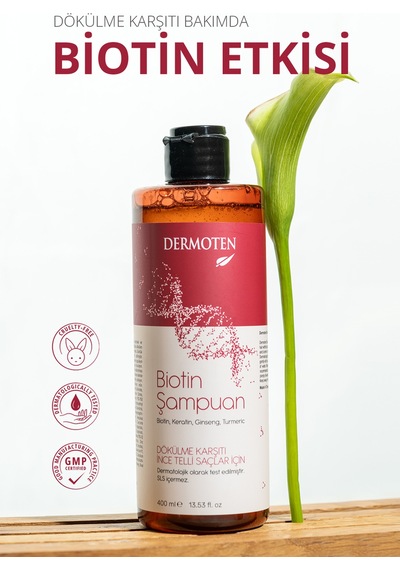 Dermoten Biotin Dökülme Karşıtı Şampuan 400 ML