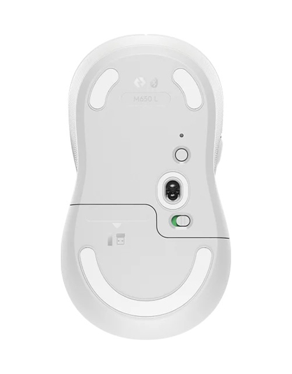 Logıtech 910-006238, M650l Signature, Beyaz, Sağ El, Usb Nano 2,4g Kablosuz,4000dpi, Optik, 5 Tuşlu, 24ay Pil Ömrü, Sessiz Mouse