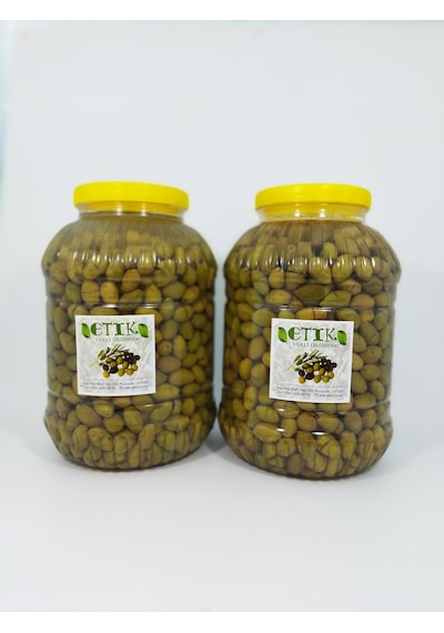 Etik Yerli Ürünler Eğri Çekirdek Cinsi Kırma Yeşil Tatlanmış Zeytin 2 x 5 KG