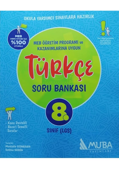 8.Sınıf Türkçe Soru Bankası -  Muba Yayınları