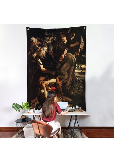 Caravaggio - Aziz Paul'un Dönüşümü Duvar Örtüsü - The Conversion Of Saint Paul-7423