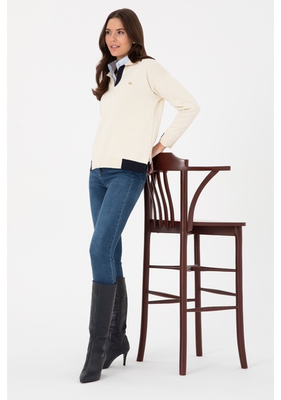 U.S. Polo Assn. U.s. Polo Assn. Kadın Kazak /triko 50314905-vr256 İnci