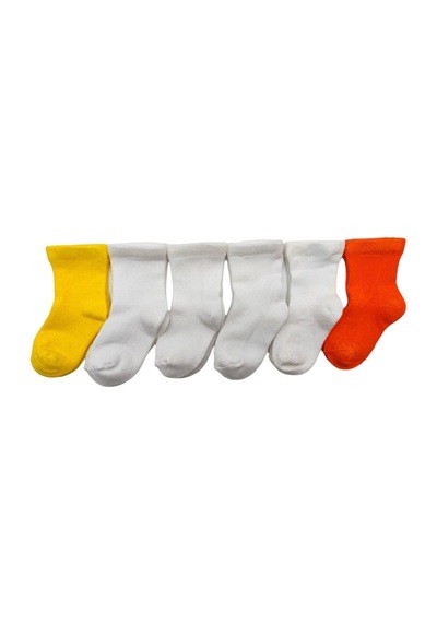 Defne Baby 6 Çift Bamboo Newborn Unisex Yeni Doğan Ve Bebek Çorabı 0-6 Ay KARIŞIK