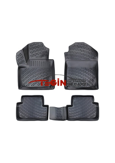 Ford Connect 2005 Geometrik Desenli 3d Havuzlu Oto Paspas Siyah