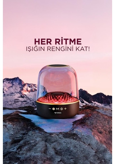 Premium Bluetooth Hoparlör Rgb Işıklı Speaker D33 Siyah Güçlü Ses Seyahat Aleti Bas