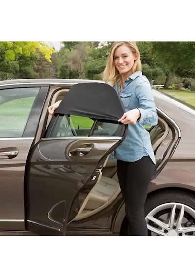 2 Adet Arka Yan Cam Güneşlik Güneş Koruma Gölgelik Sineklik Perde Suv Araçlar İçin