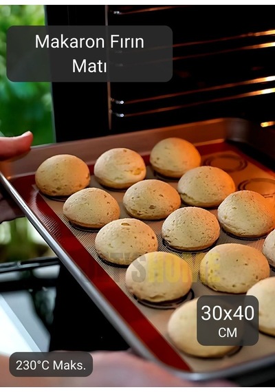 Silikon Mat Makaron Yapıcı Mat Pişirici Mat Fırın Matı Silpat 40 30 Cm