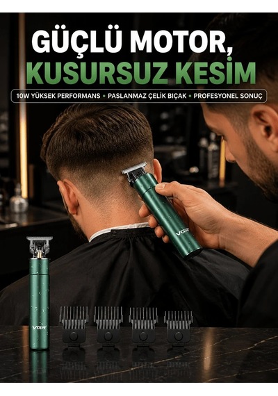 Lb Profesyonel Salon Kalitesinde Saç Ve Sakal Kesme Makinesi