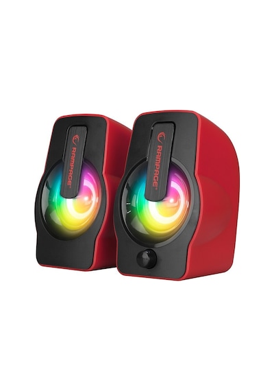 Rampage Falsetto Rms-g7 Hoparlör Seti 2.0 6w - Kırmızı Rgb Işıklı Usb Kablolu